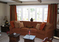san diego room addition - family room remodel with large bow window